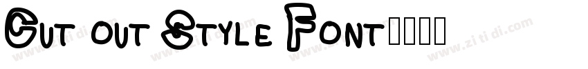 Cut out Style Font字体转换
